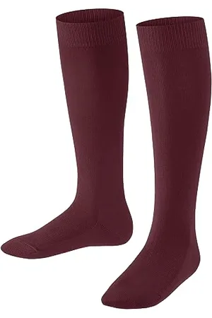Falke Unisex Kids Family K Kh Sustainable Cotton Long Plain 1 Pair Knee-High Socks, , 3-5