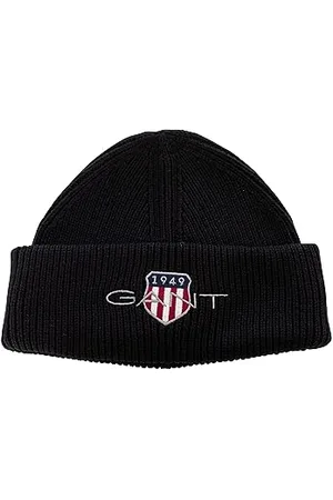 GANT Archive Shield Cotton Beanie Hat, , One Size