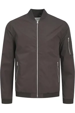 JACK & JONES Mens Rush Bomber Jacket Zipper Long Sleeve Jackets for Men, Colour, Size- L