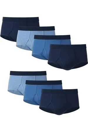 Hanes Mens Tagless Briefs, Soft Moisture Wicking Underwear, Tagless, 7-Pack, Blue - 7 Pack, M