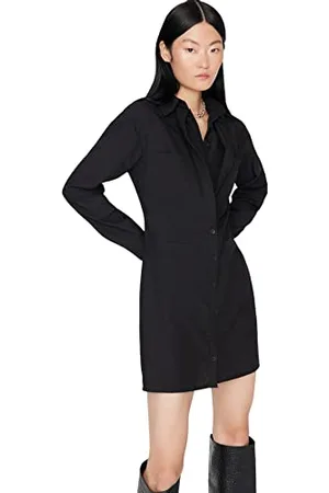 Trendyol FeMan Mini Shirt Dress Regular fit Woven Dress
