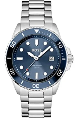 HUGO BOSS Analogue Quartz Watch for Men with Silver Stainless Steel Bracelet - 1513916