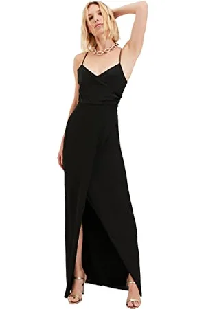Trendyol FeMan Maxi Wrapover Regular fit Woven Evening Dress