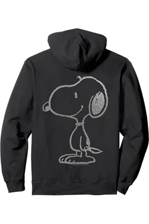 Peanuts Snoopy Stencil Grain Urban Street Art Retro 80s 90s Pullover Hoodie