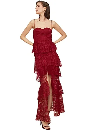 Trendyol Women Maxi A-line Regular Knit Evening Dress