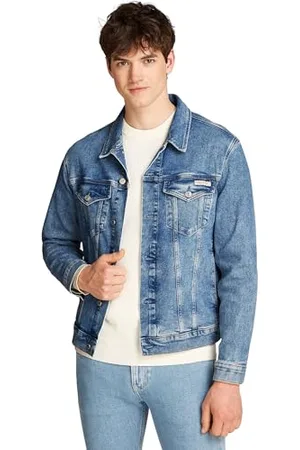 Calvin Klein Calvin Klein Men’s Slim Stretch Denim Jacket, Blue (Denim Medium), XS