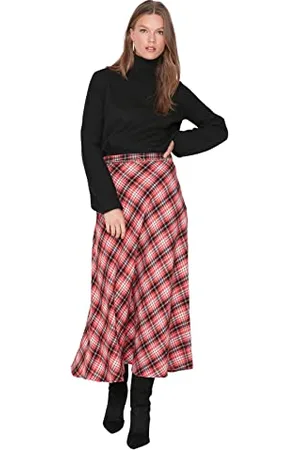Trendyol Women Modest Midi Cloak Cloak Woven Modest Skirts
