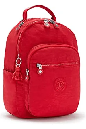Kipling SEOUL S, Small Backpack with Laptop Protection 13 Inch, 35 cm, 14 L, 0.50 kg, Red Rouge