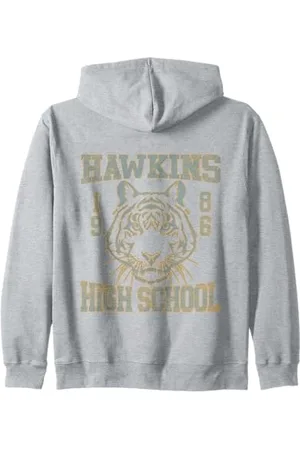 Stranger Things Hawkins High Tigers Varsity Retro Fan Zip Hoodie