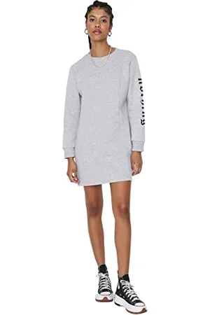 Trendyol Dress - Gray - Shift