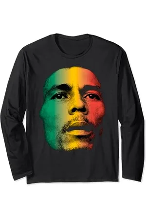 Bob Marley Face Long Sleeve T-Shirt