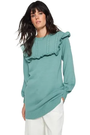Trendyol Sweater - Green - Relaxed fit, ,M