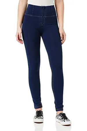 Freddy WR.UP® high-Rise Skinny-fit Trousers in Stretch - Dark Jeans-Yellow Seam - Small