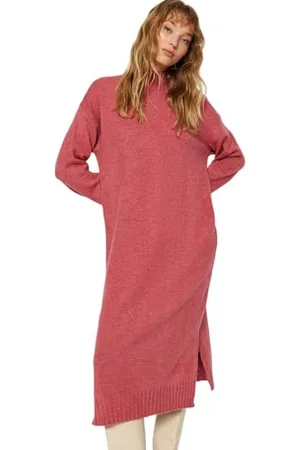 Trendyol FeMan Design Shift Oversize Knitwear Dress, ,M
