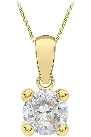 Amazon 9ct Gold April Birthstone Pendant Necklace (previously Amazon Collection)
