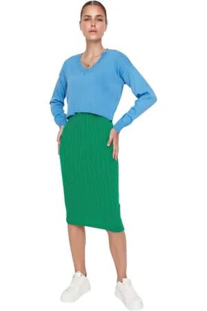 Trendyol Women Midi Bodycon Slim Knitwear Dress
