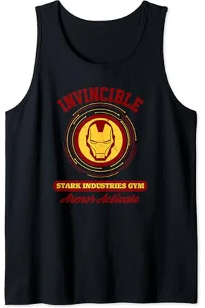 Marvel Iron Man Invincible Stark Industries Gym Tank Top