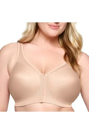 Glamorise Full Figure Plus Size MagicLift Front-Closure Posture Back Bra Wirefree #1265