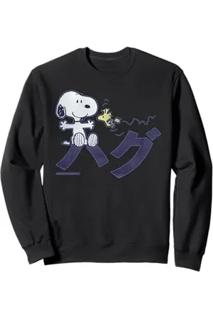 Peanuts Tokyo Snoopy Woodstock Japan Hugs Kanji Love BFF XO Sweatshirt