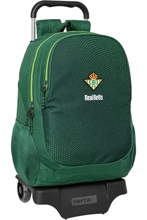 Safta Real Betis Balompié – Large Backpack with Trolley, Ideal for Children of Different Ages, Comfortable and Versatile, Quality and Resistance, 30 x 14 x 43 cm, , , Estándar, Casual