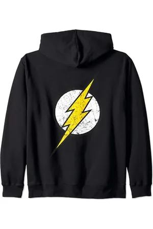 DC Comics Originals DC Flash Logo Modern Distressed Zip Hoodie