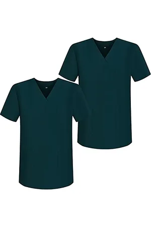 MISEMIYA Unisex_Adult Pack 2 Jacket Sanitary Uniforms Scrub Top, , XL (Pack of 2)