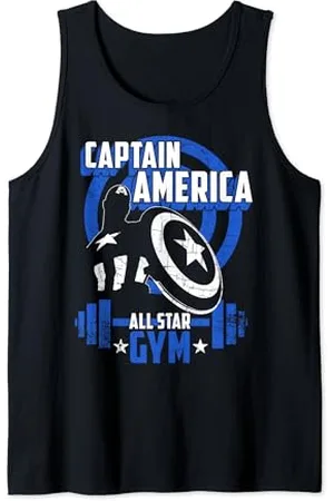 Marvel Captain America All-Star Gym Silhouette Hero Tank Top