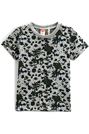 Koton Baybboys Short Sleeve T-Shirt Crew Neck Printed T-Shirt,