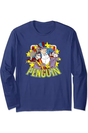 Batman Penguin Stars Long Sleeve T-Shirt