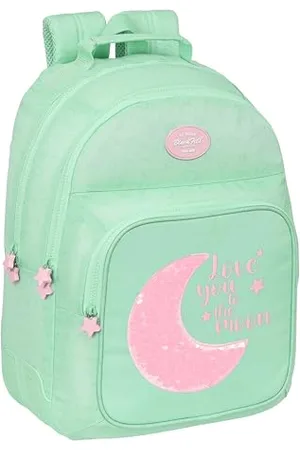 Safta BLACKFIT8 MOON – Double Adaptable Trolley Backpack, Recyclable Fabric, Ideal for Children of Different Ages, Comfortable and Versatile, Quality and Resistance, 32 x 15 x 42 cm, ,