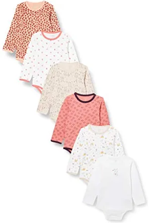 CARE LABEL Baby Body Langarm aus 100% Baumwolle (6er Pack)