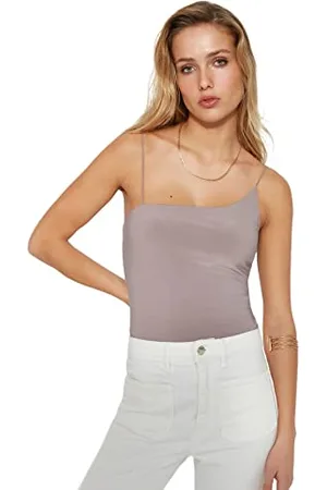 Trendyol FeMan Plain Knit Bodysuit, ,S