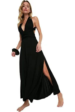 Trendyol Women Beach Textile Maxi Shift Regular fit Knitted Dress