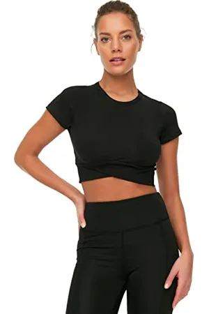 Trendyol FeMan Sportswear Regular fit Basic Crew Neck Woven Blouse