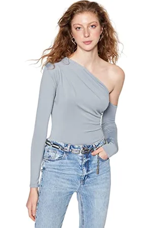 Trendyol Women Plain Middle Knit Bodysuit