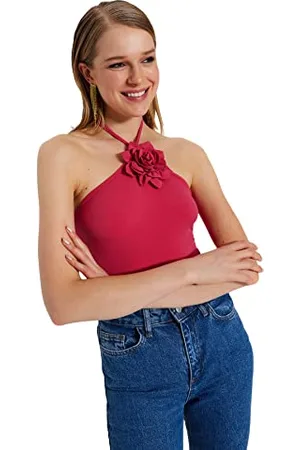 Trendyol Women Plain Woven Bodysuit, ,40