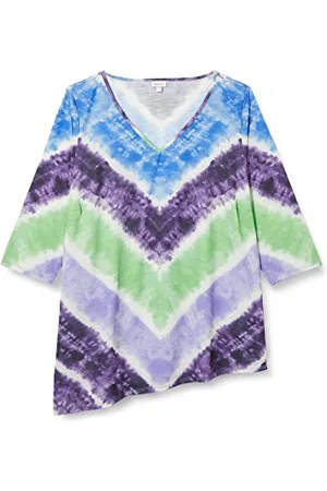 Avenue Plus Size TOP 3/4 SLV TIE DYE, in , Size, 14