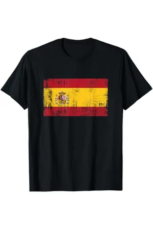 YO! Vintage Spanish Banner Fan Spain Flag Retro T-Shirt