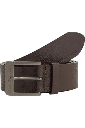 Calvin Klein Men Belt Classic Leather, (Bitter /Gunmetal), 105 cm