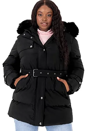 Lovedrobe Womens Ladies Plus Size Jacket Quilted with Zip Pocket Size 16