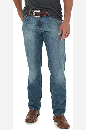 Wrangler Mens Retro Slim Fit Straight Leg Jeans, , 29W x 34L