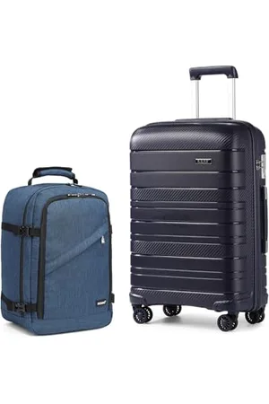 Kono Luggage Set 2 Piece Suitcase Trolley Hard Shell with Cabin Travel Bag Lightweight Business Backpack ( , 20")