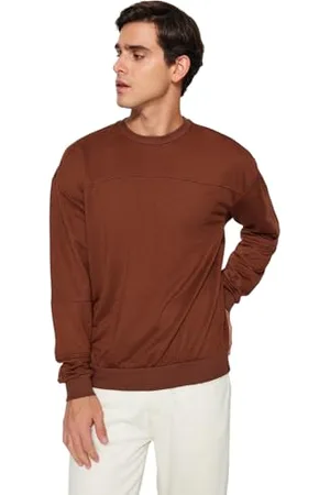 Trendyol Man Regular fit Basic Crew neck Woven Sweatshirt