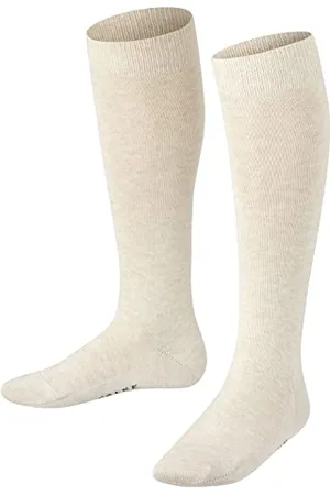 Falke Unisex Kids Family K Kh Sustainable Cotton Long Plain 1 Pair Knee-High Socks, , 3-5.5