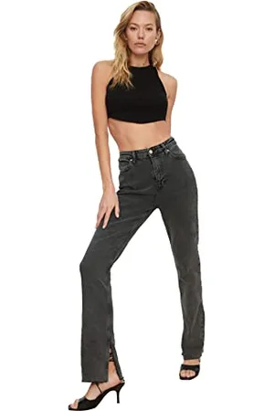Trendyol FeMan High Waist Straight Leg Flare Jeans