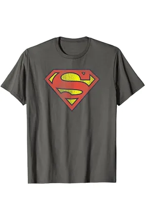 Superman Retro Supes Logo Distressed T-Shirt
