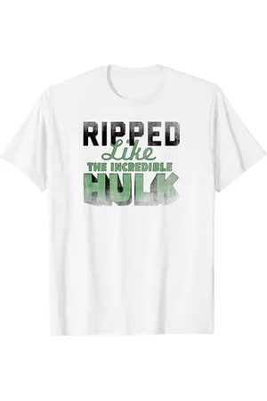 Marvel Ripped Like The Incredible Hulk Gym Text T-Shirt