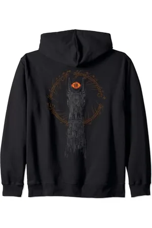 Warner Bros. The Lord of the Rings Tower of Mordor Unisex Adult Small Cotton Long Sleeve Zip Hoodie