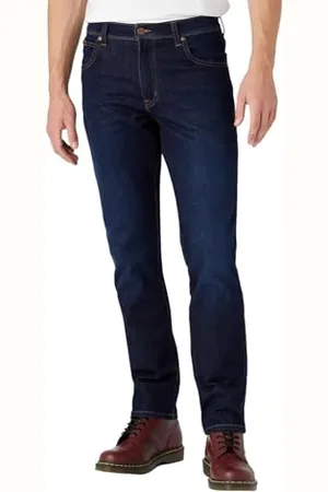 Wrangler Texas Slim Jeans, Blu , 42W / 34L Uomo