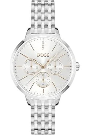 HUGO BOSS Analogue Multifunction Quartz Watch for Women SYMPHONY LE Collection with Stainless Steel Bracelet - 1502781